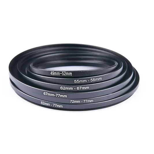 Adapter Ring 43-82 mm Metal Step Up Rings for Canon Nikon Sony DSLR Camera Lens Accessories Camera Lens Filter