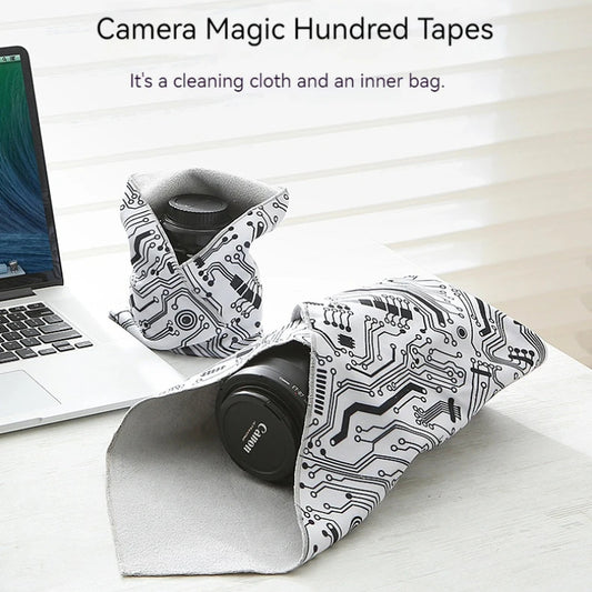 Camera Lens Wrap Self-adhesive Magic Folding Cloth Walkingway