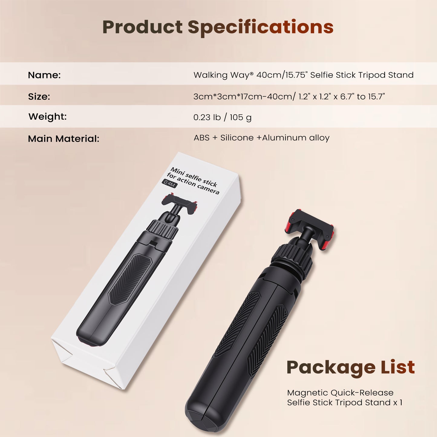 Selfie Stick Tripod for Insta360 Ace Pro/2