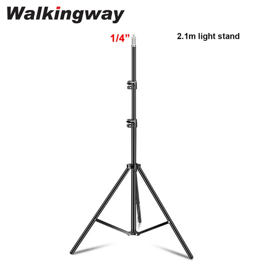 Walkingway Photography Light Stand Portable Tripod with 1/4 Screw for Softbox LED Ring Light Phone Camera Laser Level Projector