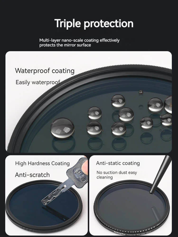 Neutral Density Variable Filter Ajustable ND2-2000 (1-11 stops) Walking Way