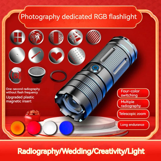 4 Colors RGB Flashlight Shadow Making for Photograph