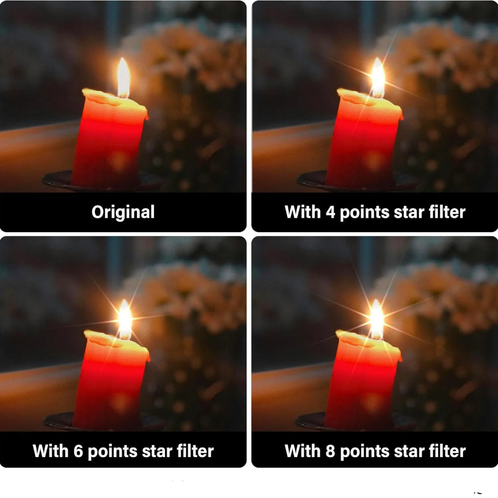 Star Filter 4/6/8 Point Variable Twinkle Effect Filters