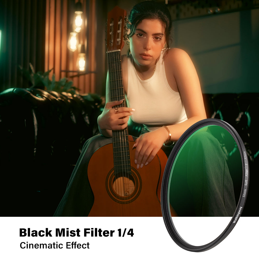 WalkingWay Black Mist Filters 1/2 1/4 1/8 Diffusion Filter Ultra Slim ...