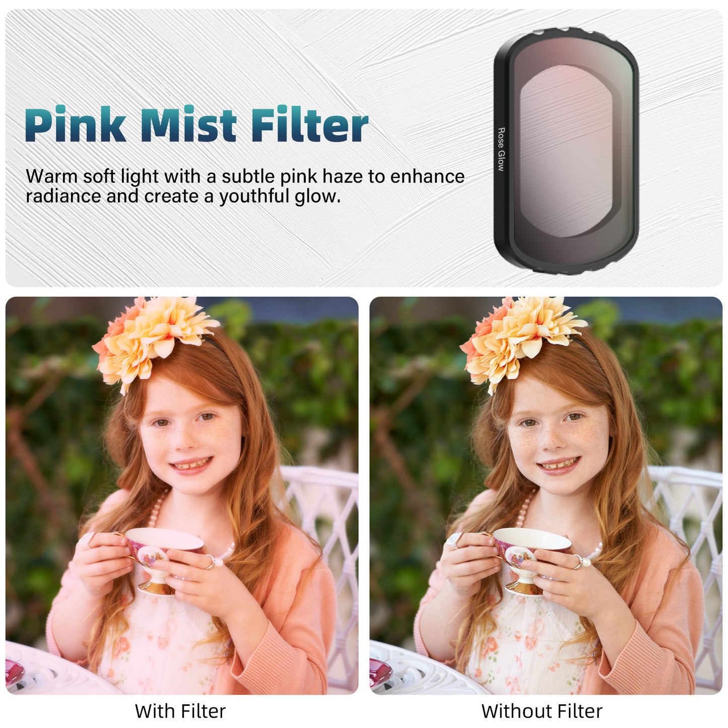 Rose Glow Soft Filter for DJI Osmo Pocket 4/3
