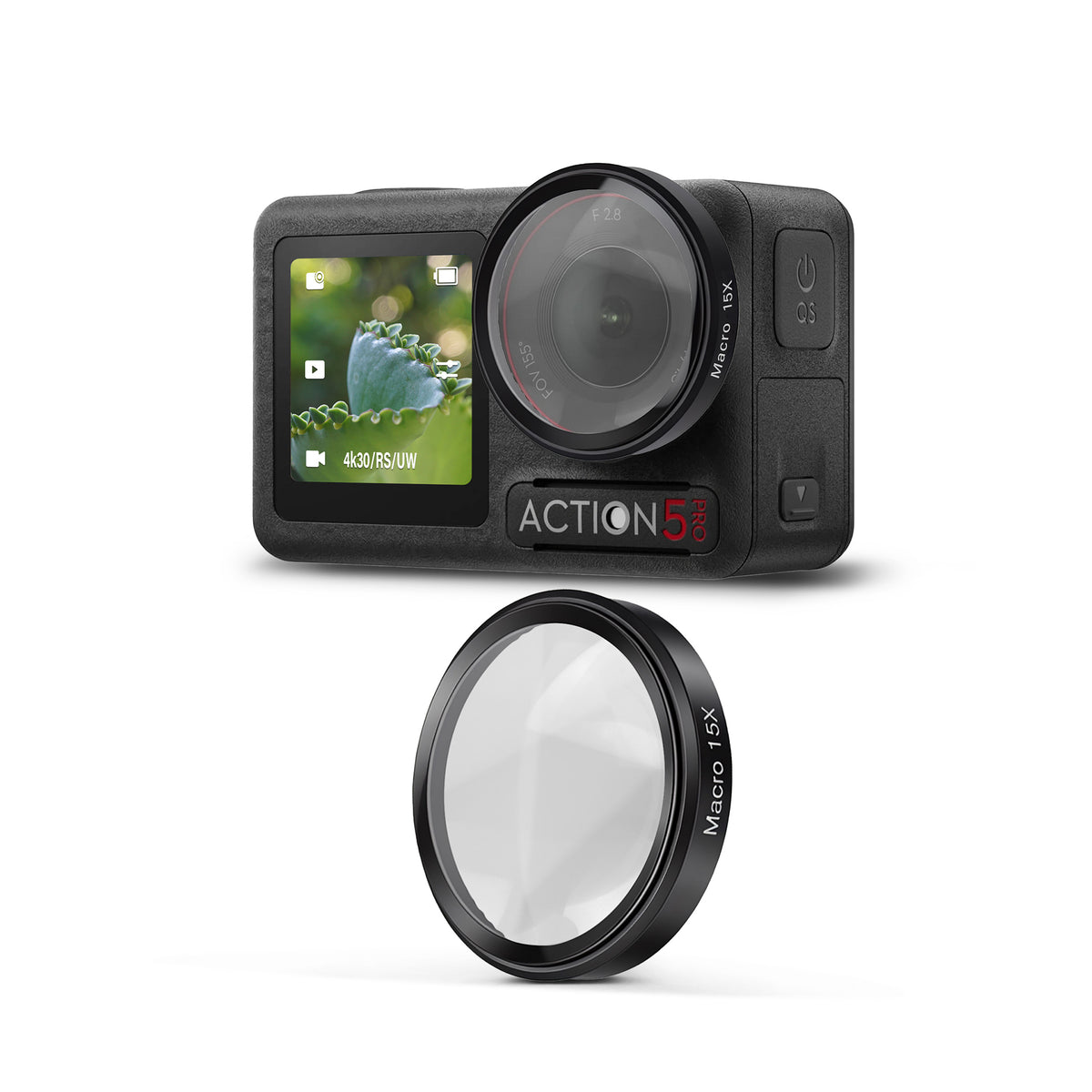 15X Macro Lens for DJI Osmo Action 5 Pro/4