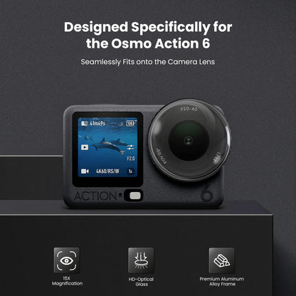 15X Macro Lens for DJI Osmo Action 6