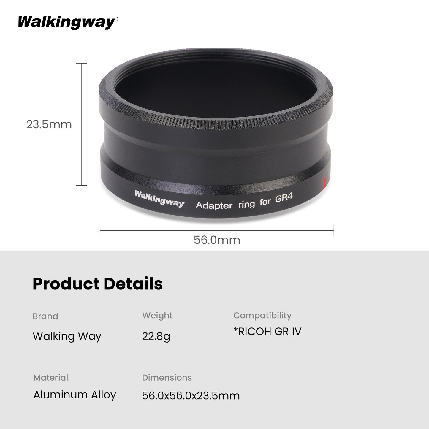 Adapter Ring for Ricoh GR4