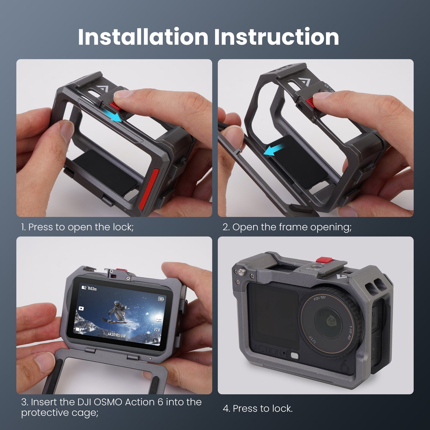 Cage for DJI Osmo Action 6