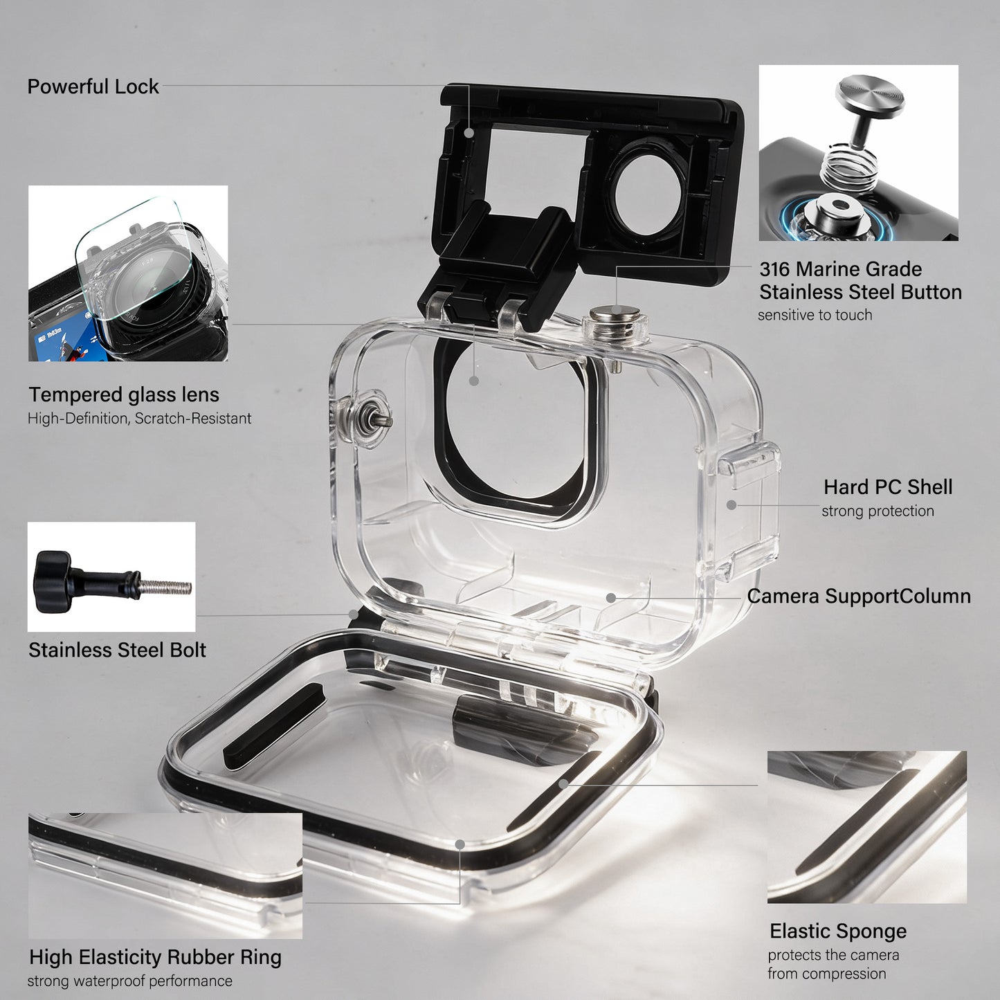 DJI Action 6 Waterproof Case