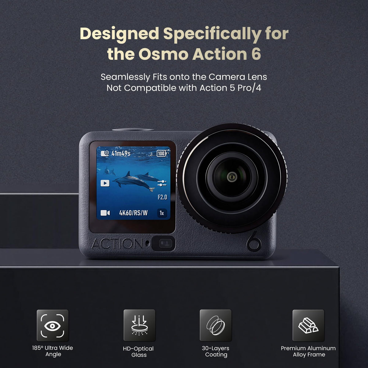 FOV Boost Lens for DJI Osmo Action 6