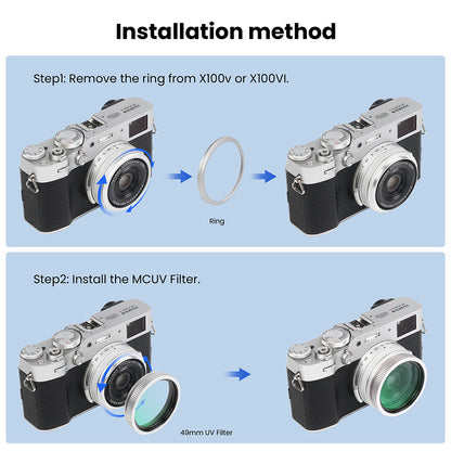 MCUV Filter for Fujifilm X100 Series