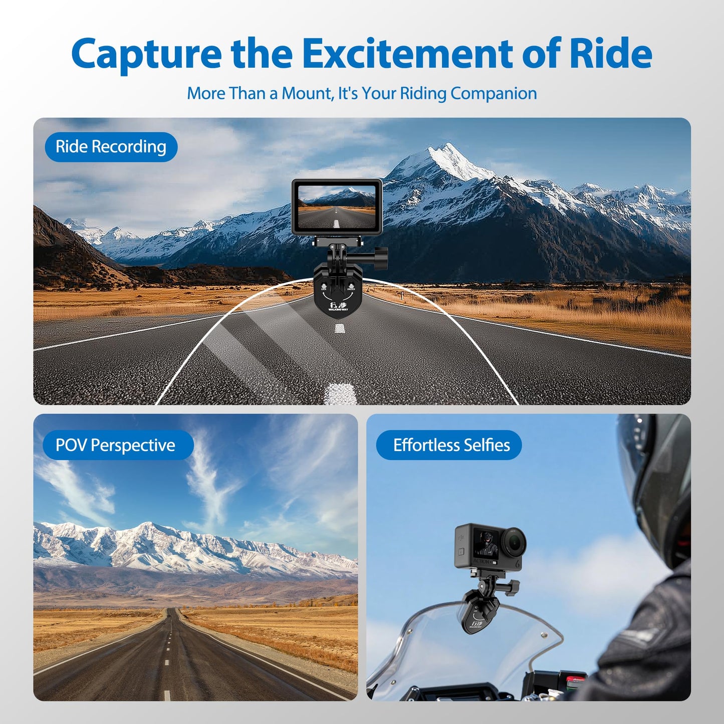 Motorcycle Windshield Clip Mount