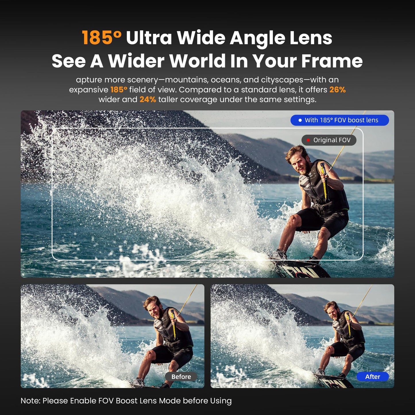FOV Boost Lens for DJI Osmo Action 5 Pro/4