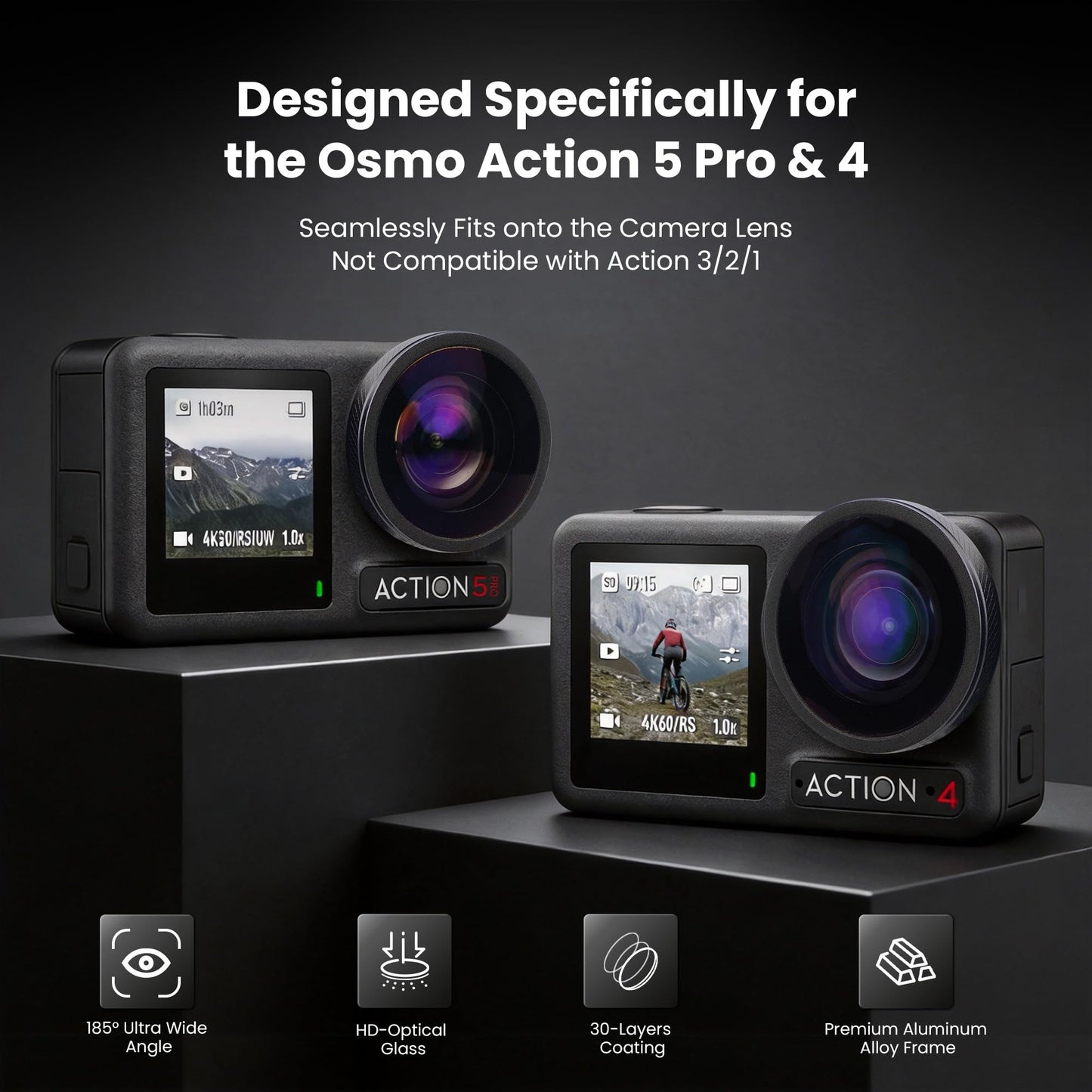FOV Boost Lens for DJI Osmo Action 5 Pro/4