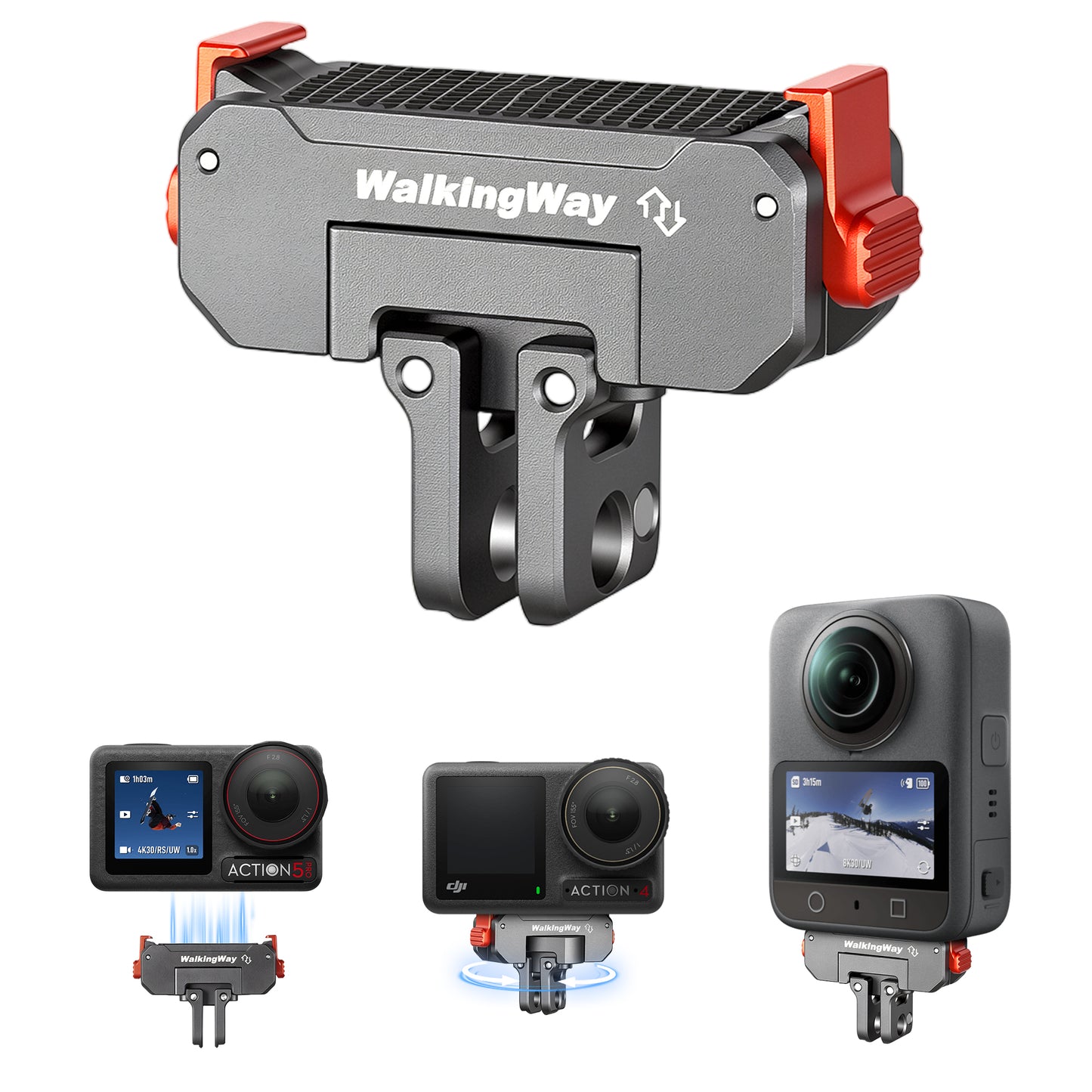 Quick Release Mount for DJI Osmo Action 5 Pro/4/3 & 360