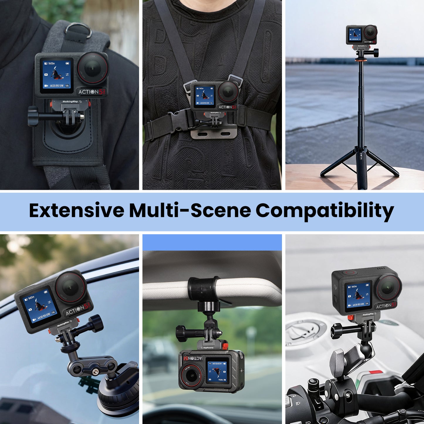 Quick Release Mount for DJI Osmo Action 5 Pro/4/3 & 360