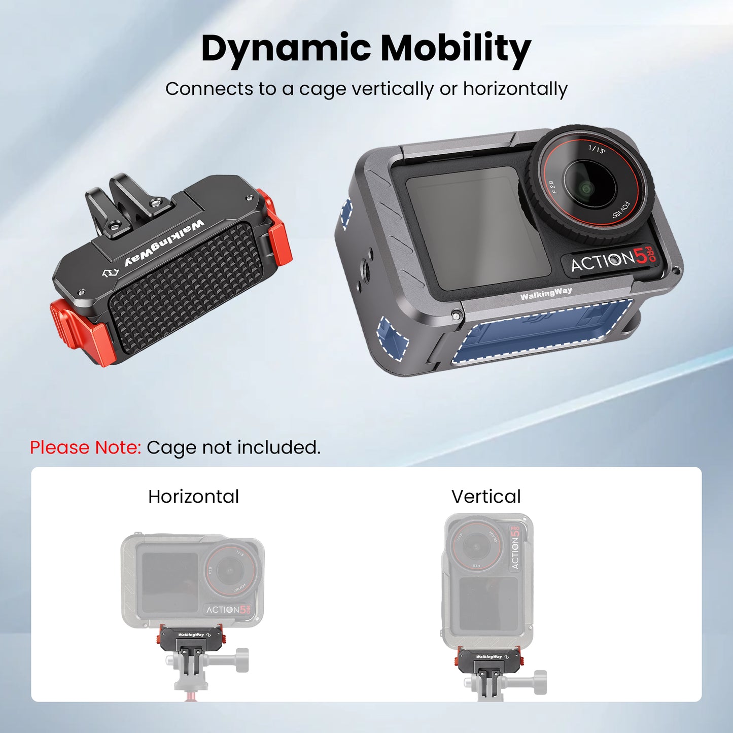 Quick Release Mount for DJI Osmo Action 5 Pro/4/3 & 360