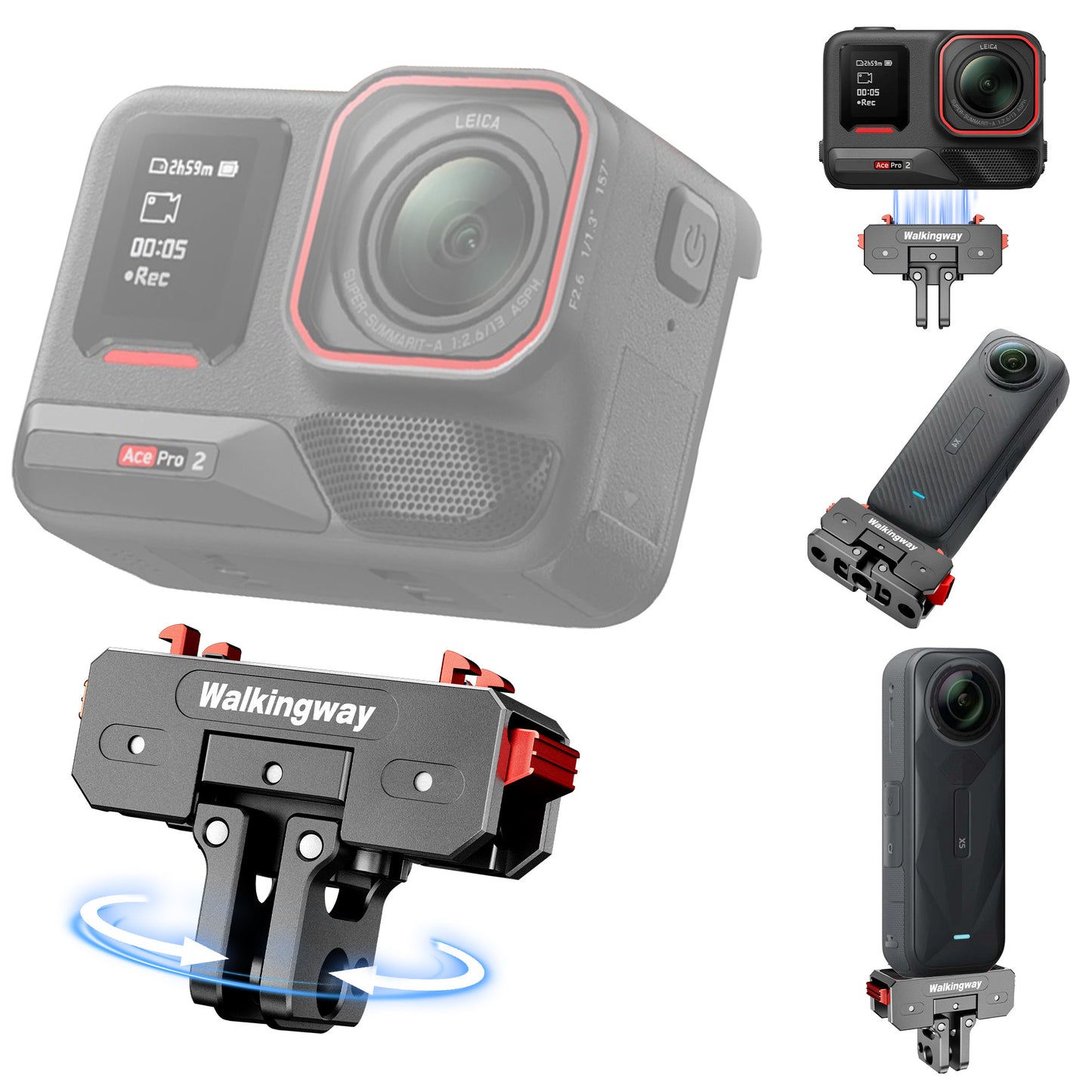 Quick Release Mount for Insta360 X5/X4 Air/ACE PRO/2
