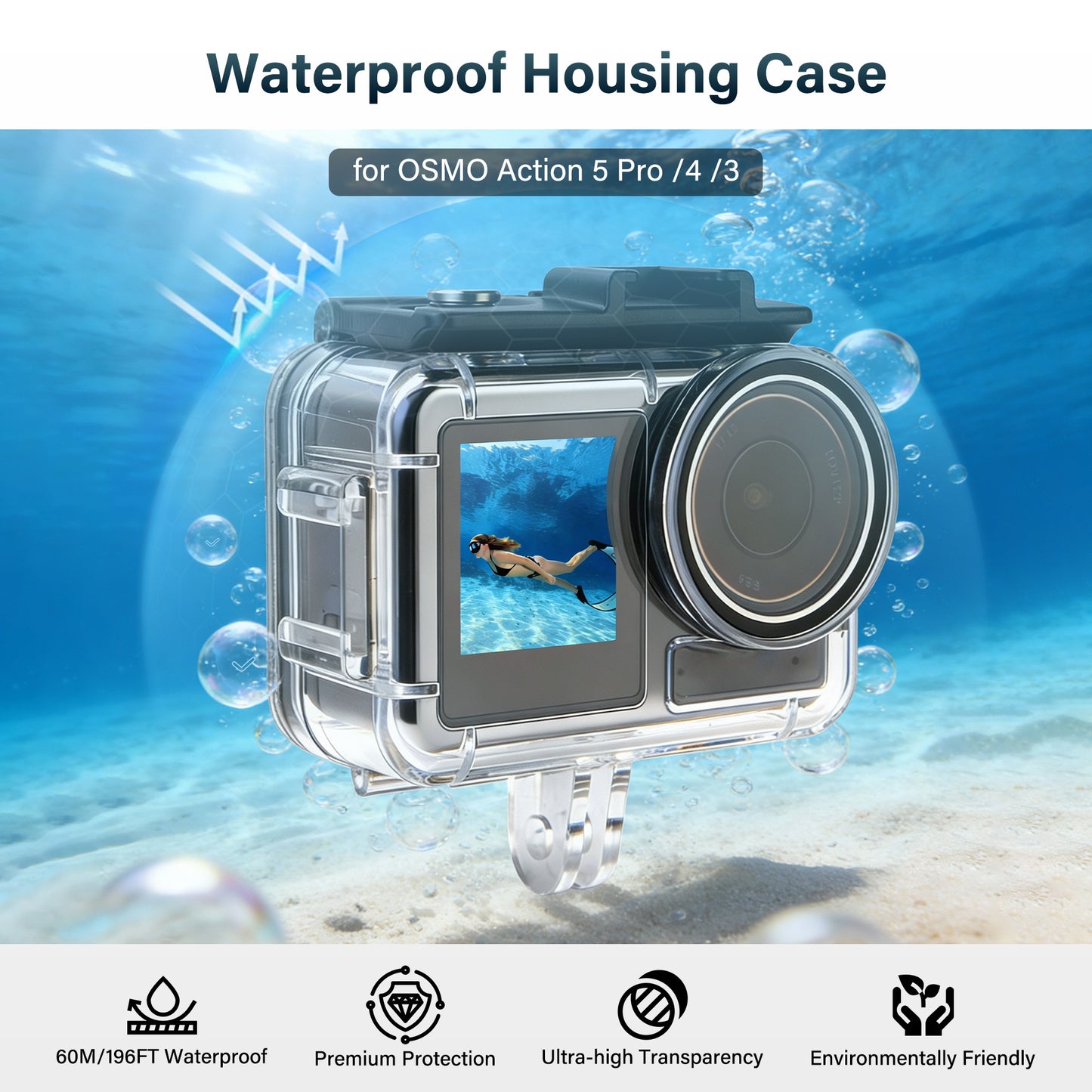 Waterproof Case for DJI Action 5 Pro/4/3