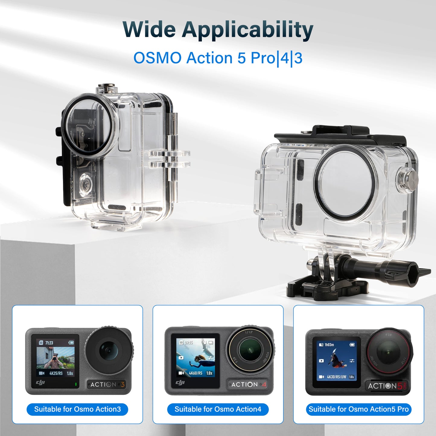 Waterproof Case for DJI Action 5 Pro/4/3
