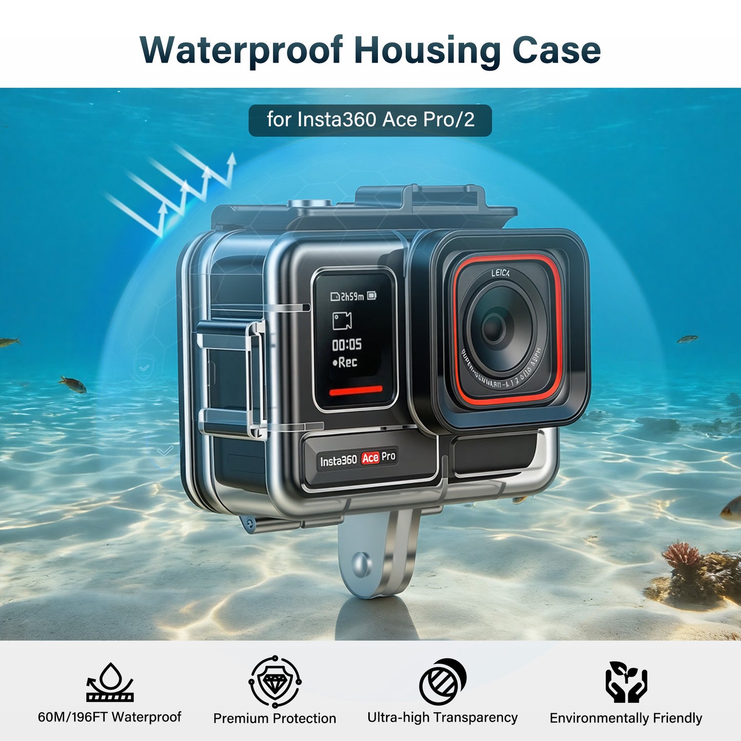 Waterproof Case for Insta360 Ace Pro/2