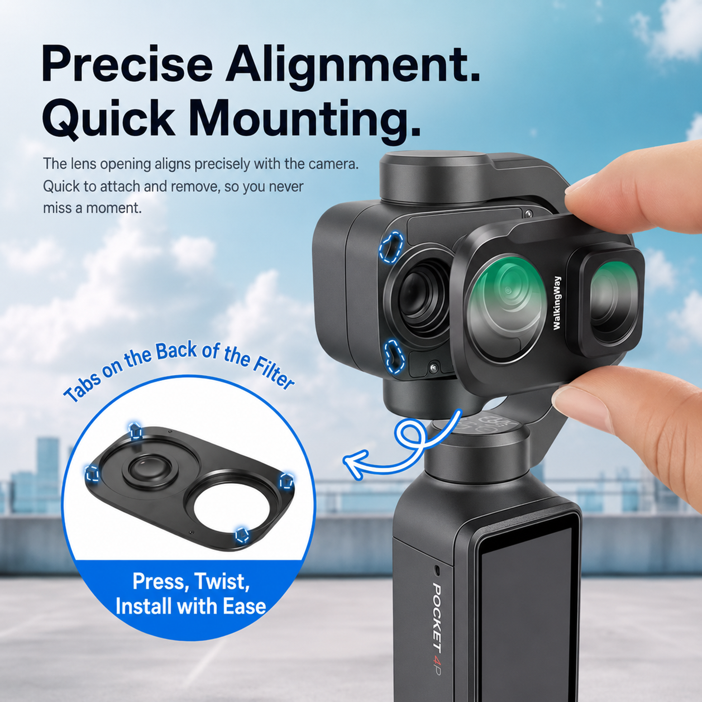 Wide Angle Filter for Osmo Pocket 4P