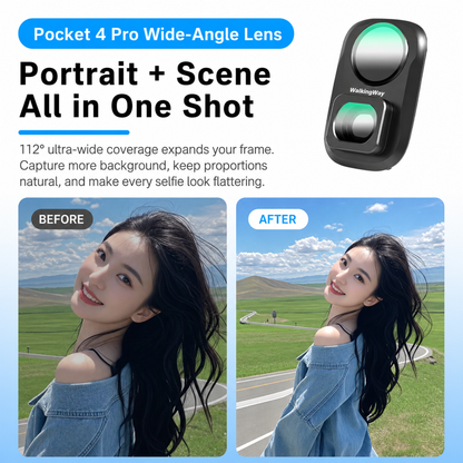 Wide Angle Filter for Osmo Pocket 4P