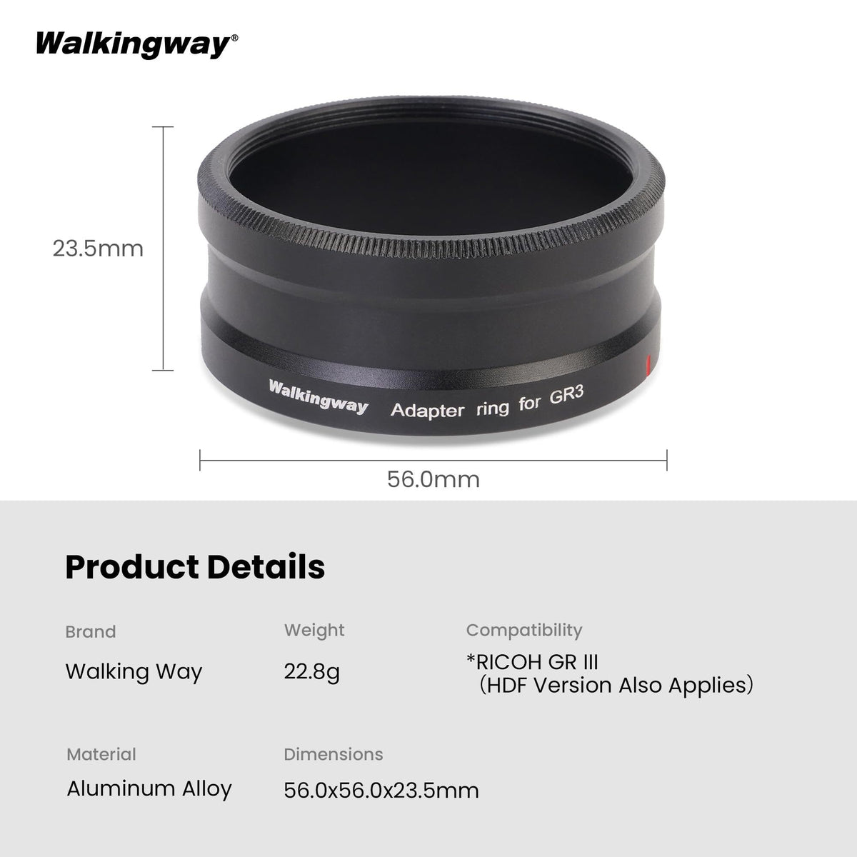 Adapter Ring for Ricoh GR3