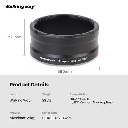 Adapter Ring for Ricoh GR3