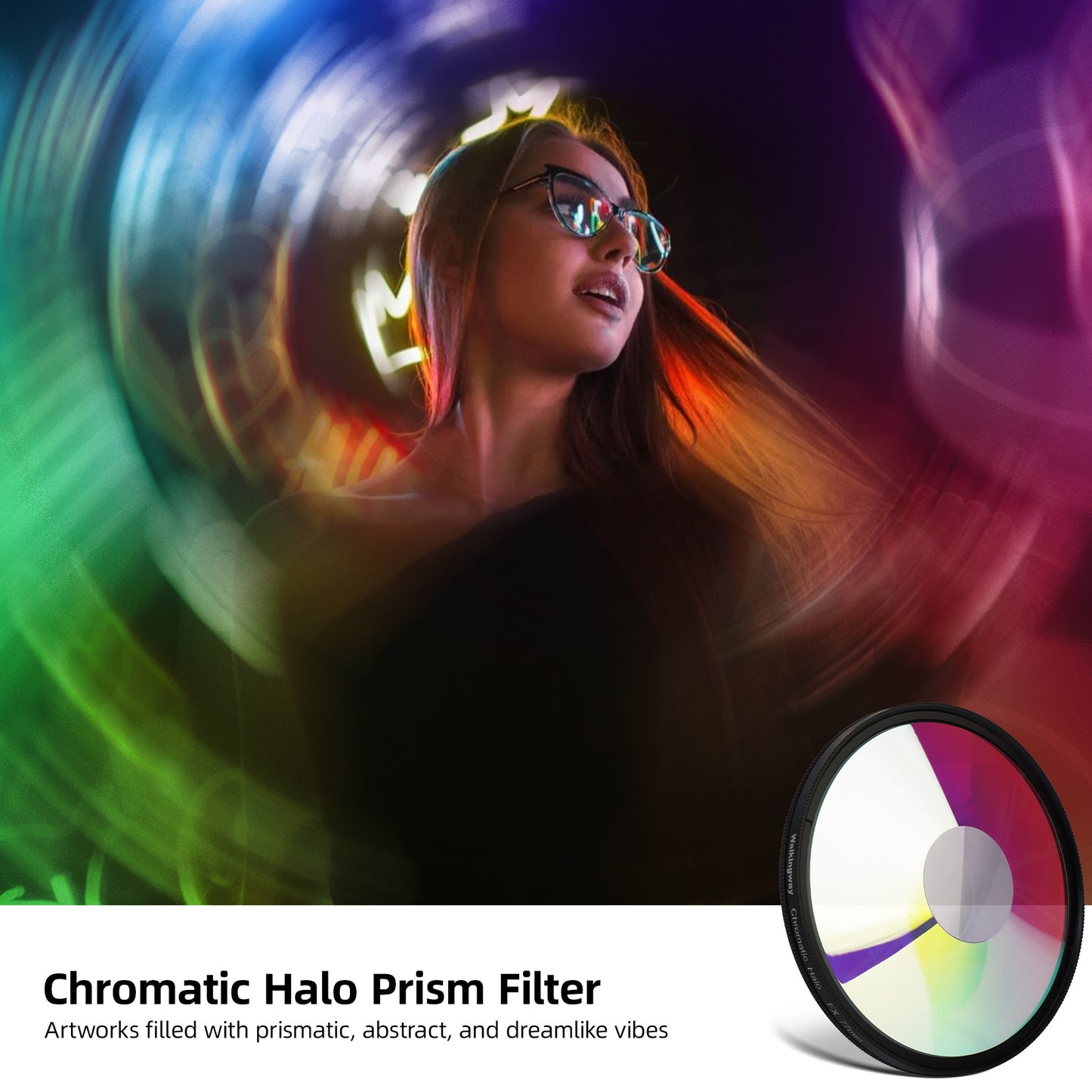 Chromatic Halo Prism Filter