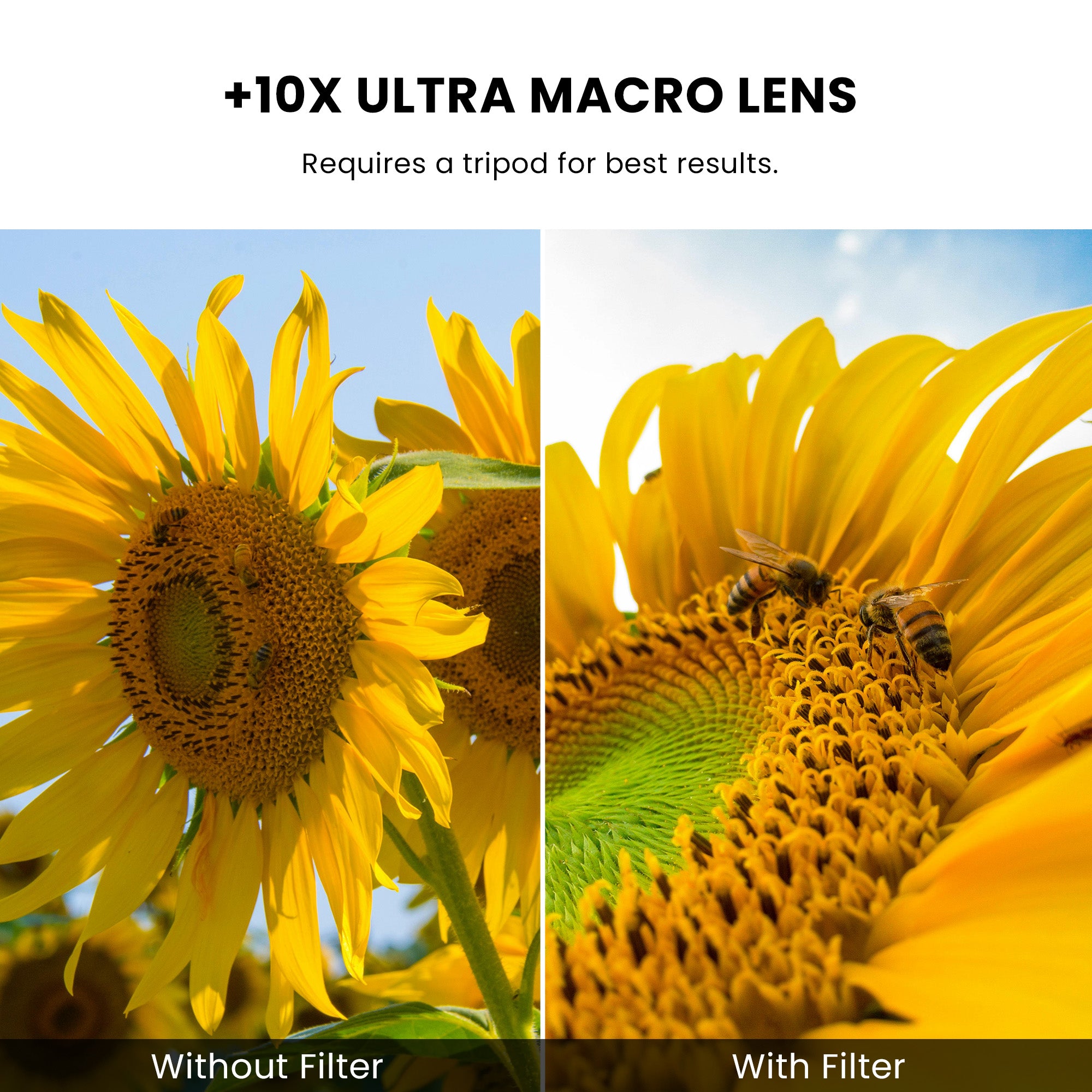 Kit 10 Filtri Close-up 37 Mm | Diottrie +1 +2 +4 +10 | Lente Macro Per Obiettivi Reflex E Mirrorless