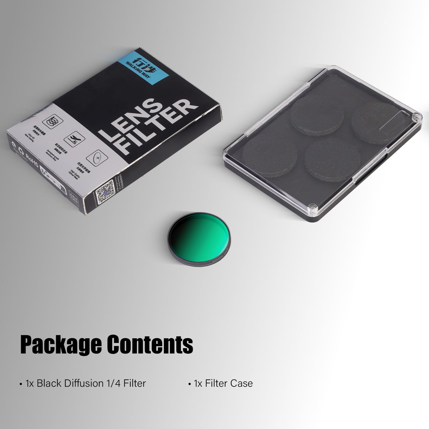 Black Diffusion 1/4 Filter for DJI Osmo Action 6