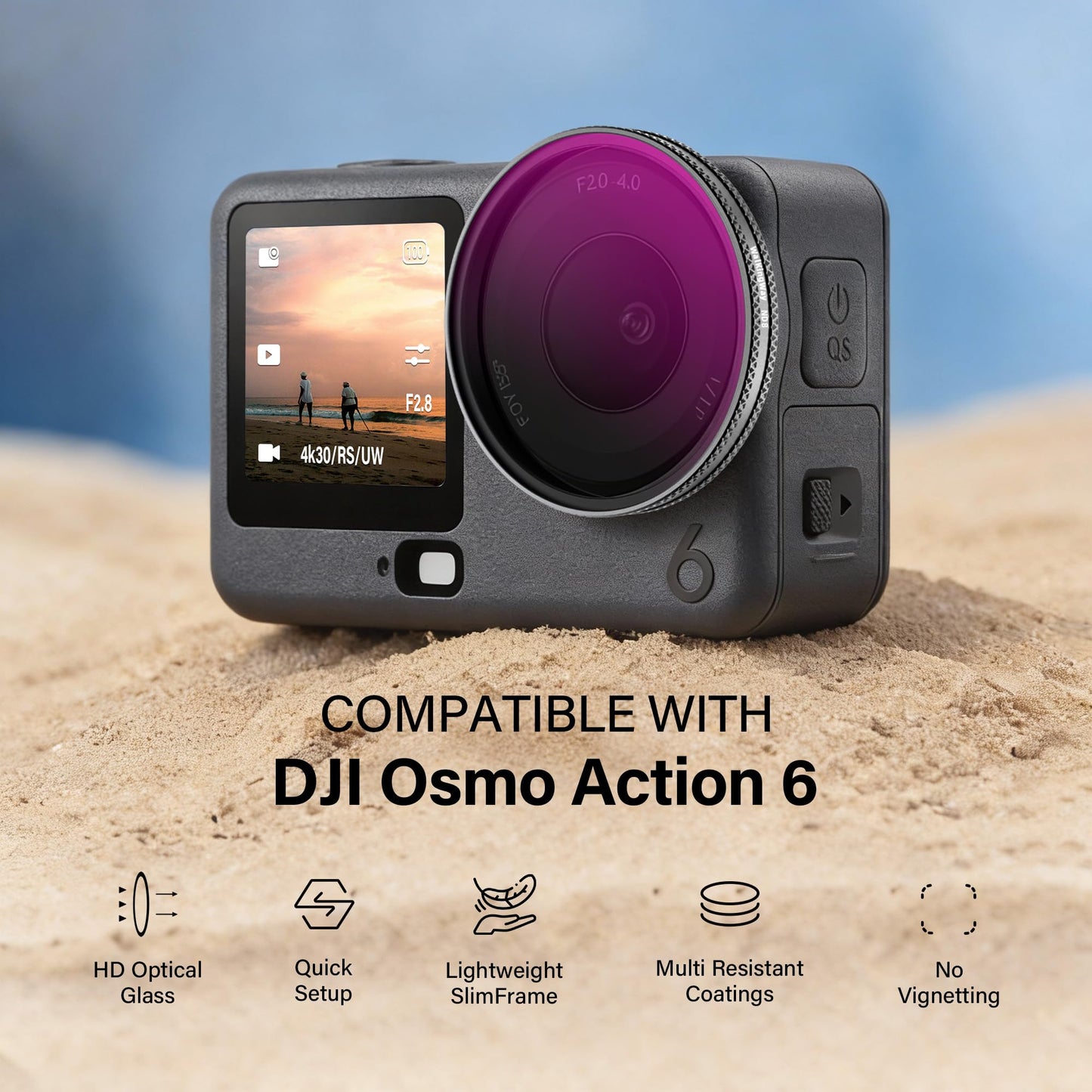 ND Filter Kit for DJI Osmo Action 6