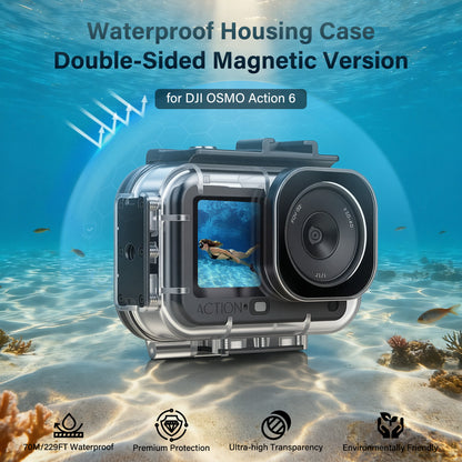 Magnetic Waterproof Case for DJI Osmo Action 6