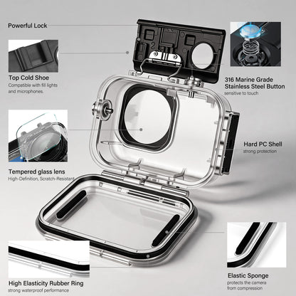 Magnetic Waterproof Case for DJI Osmo Action 6