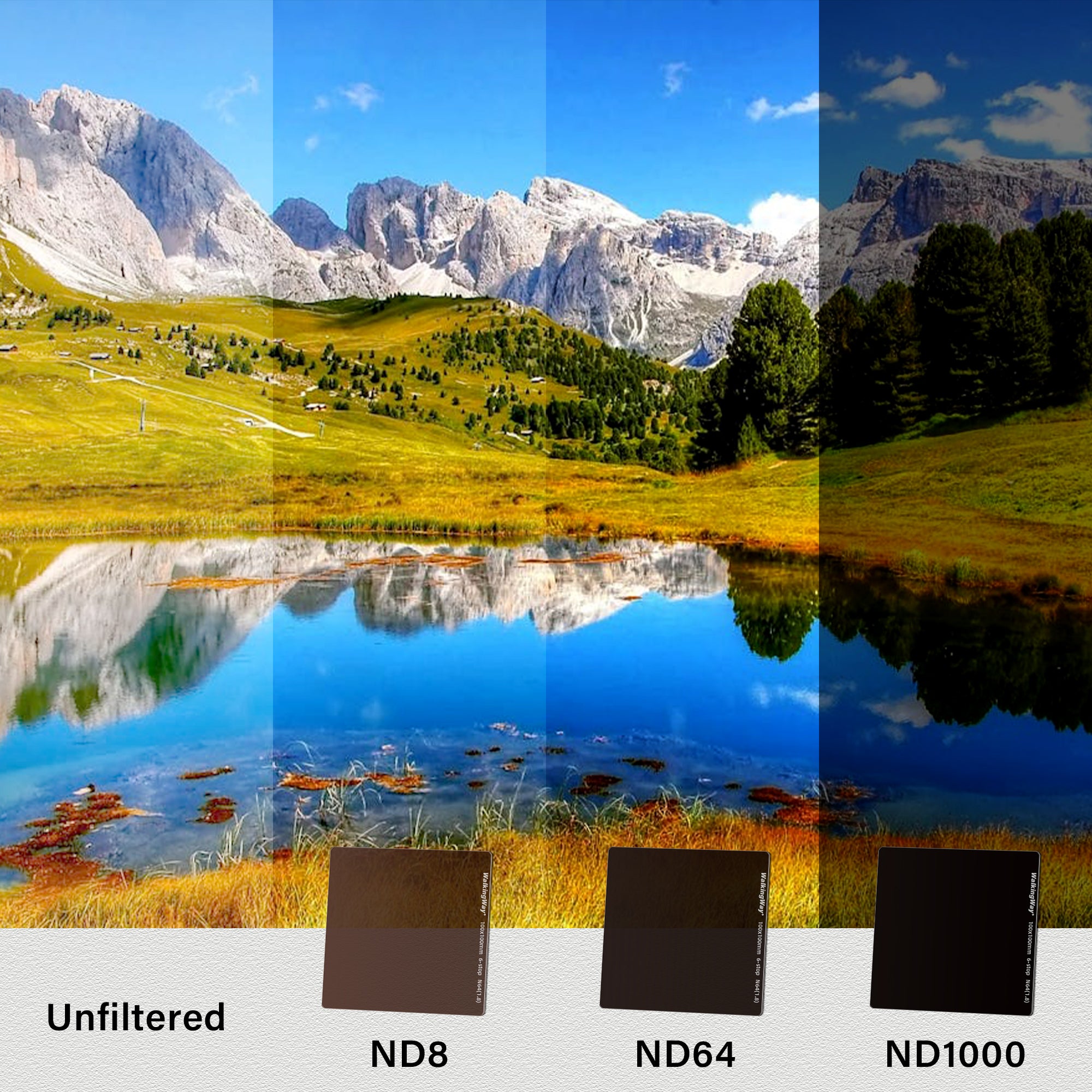Natural Filter Shape WalkingWay Square Filters Black Diffusion Filter | Natural Night Filter ...