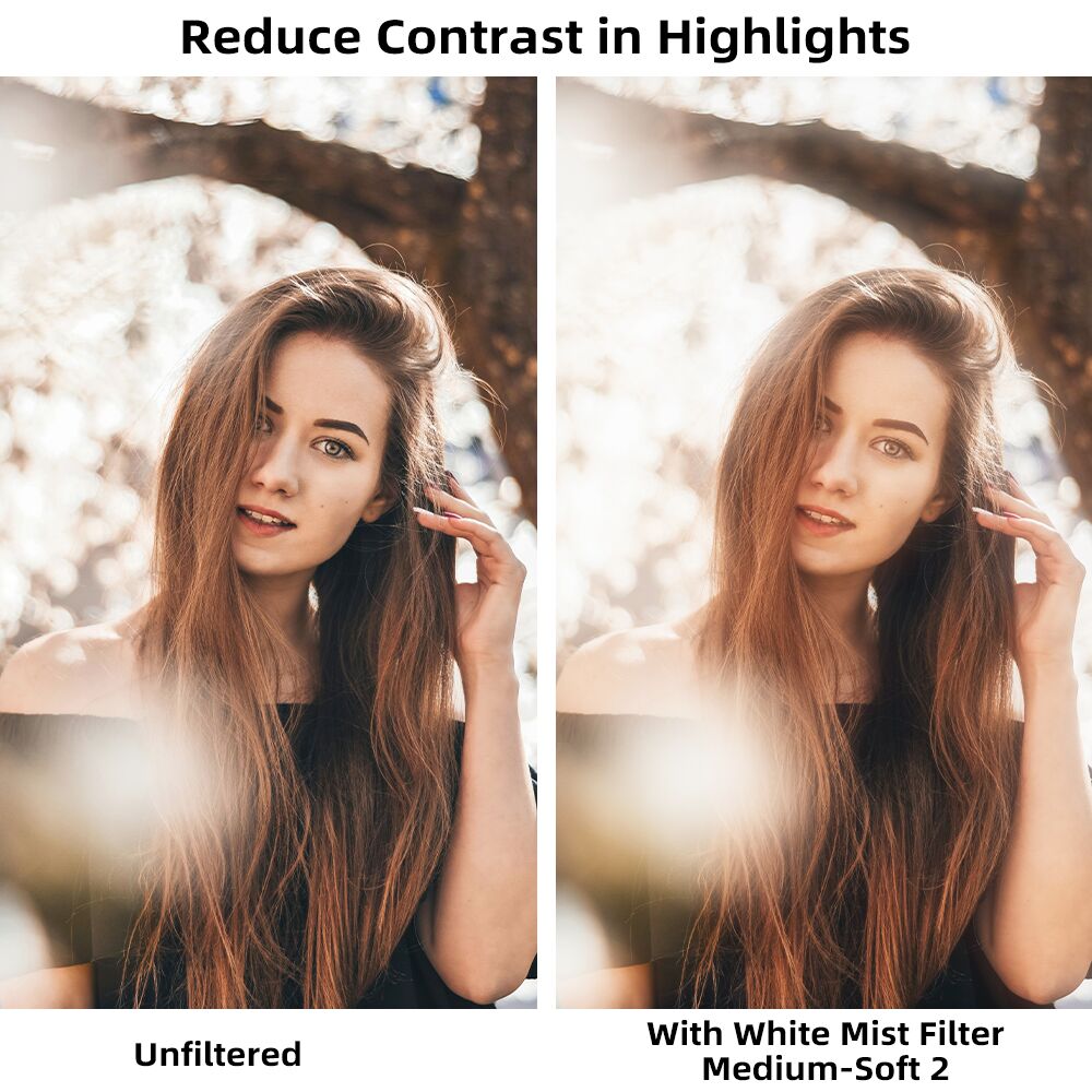 WalkingWay White Mist Filter Slim Soft Focus Lens Filter Dreamy