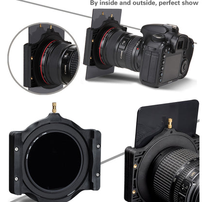 Walking Way 100mm Square camera filter holder & 67 72 77 82 86mm adapter ring for Cokin lee Nisi Zomei 100*100 100*150mm Filter