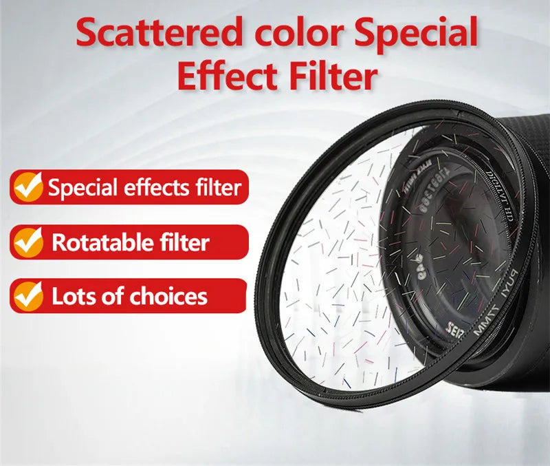 Lens Scattere Flare Filter Streaks Special Effect